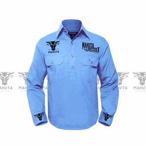 LIGHT BLUE. Work shirt heavy weighted
