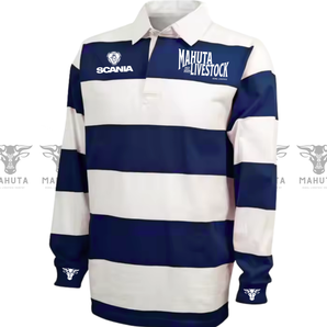 TEAM BLUE-SCANIA RUGBY SHIRT 400 GSM
