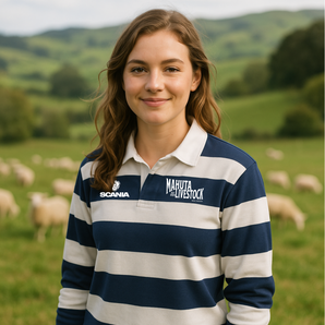 TEAM BLUE-SCANIA RUGBY SHIRT 400 GSM