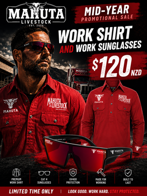 RED Work shirt heavy weighted
